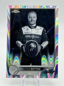 2022 Topps Chrome F1 #57 Valtteri Bottas Ray Wave Portrait - Picture 1 of 2