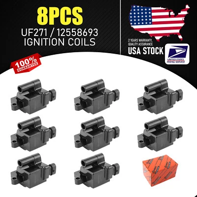 8x Bobina de encendido cuadrada para caballo de batalla FasTrack FT1461 V8 D581 UF271 12558693 nueva Foto 1 de 4