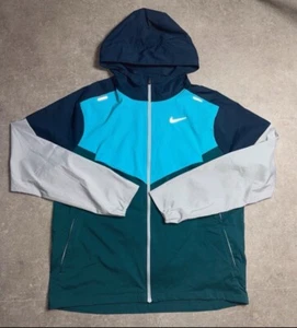 Nike Petrol Blue / Baltic Blue Running Repel Rare windrunner - Picture 1 of 4