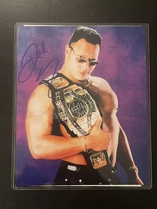 Dwayne "The Rock" Johnson Early Signed Autographed Photo 90's 8x10 WWE WWF COA - Picture 1 of 2