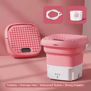 Washing Machine Small Household Folding Portable Automatic Ultrasonic Wash Q1L4 - Picture 1 of 10