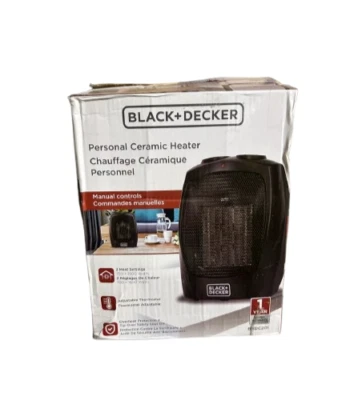 Black & Decker Personal Portable Ceramic Heater Two Heat Settings 750 1500 Watts - Image 1 of 4