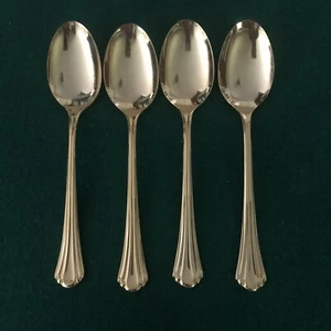 4 ESTORIL GOLD PLACE/SUPPENLÖFFEL 7" Galvanisiert Edelstahl Reed & Barton - Bild 1 von 2