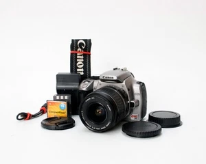 Canon EOS Rebel XT 8MP Digital SLR Camera (Silver), 18-55mm f/3.5-5.6 II Lens - Picture 1 of 12