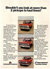 International Harvester Ford Chevy Pickup 1973 VTG Print Advertisement 8"x 11"