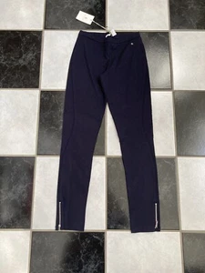 NWT 100% AUTH Gucci Big Girl's Zipper Ankle GG Logo Pants Sz 12 - Picture 1 of 6
