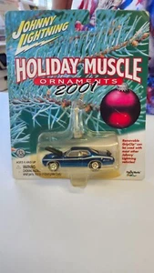 Johnny Lightning Holiday Muscle 1971 Plymouth Duster 340 2001 en verde azulado con RW - Imagen 1 de 3