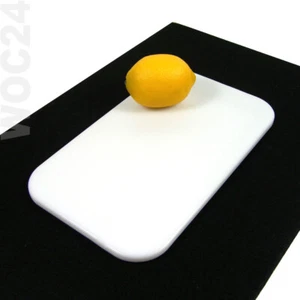 25 x 15 cm Kunststoff Schneidebrett Frühstücksbrett Frühstücksbrettchen Weiß - Bild 1 von 3