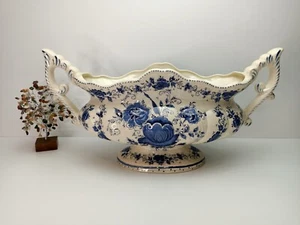 Delft's Jardiniere Floral Planter - Jema By H.Bequet - Vintage Delft - Holland - Picture 1 of 21