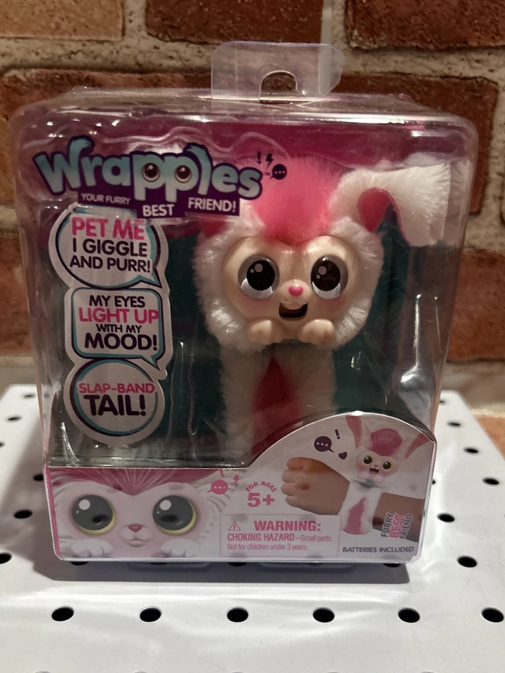 Rare Little Live Pets Wrapples Interactive  Bracelet Bonnie - Pink/ white ) - Image 1 of 4
