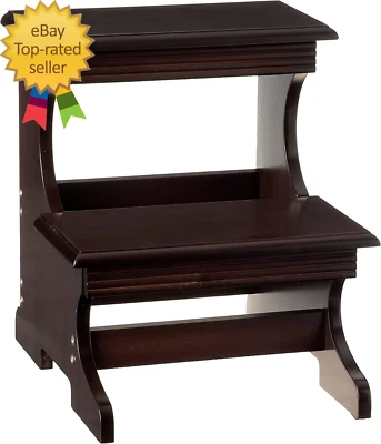 Frenchi Home Furnishing Crestside 2 - Step Wood Step Stool - Image 1 of 4