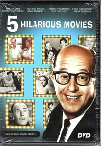 5 Hilarious Movies [DVD] Topper Returns/Father's Little Dividend...New/Sealed - Picture 1 of 2