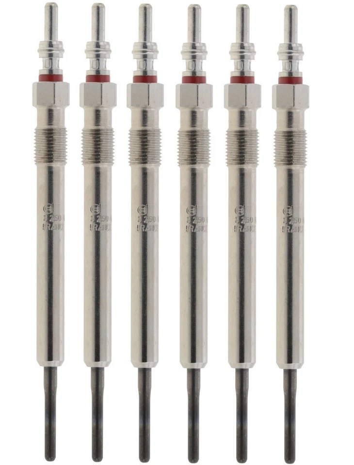 Bosch Set of 6 Diesel Glow Plugs for Audi Q7 3.0L V6 2009-2012 - Image 1 of 1
