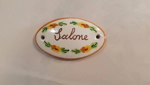 SEGNA PORTA PER BED EBREAKFAST IN CERAMICA PERSONALIZZABILE FATTA A MANO VIETRI - Picture 1 of 3