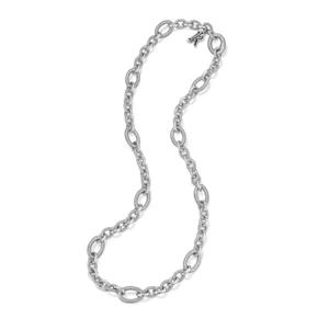 🆕$1195 Collar JUDITH RIPKA ETERNITY Plata Eslabón Firma 36" - Imagen 1 de 13