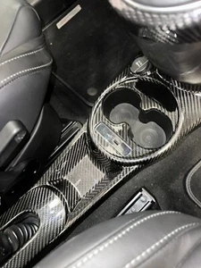 ECHT CARBON Mitteltunnel Abdeckung für Fiat 500 Abarth 595 695 Restyling - Bild 1 von 6