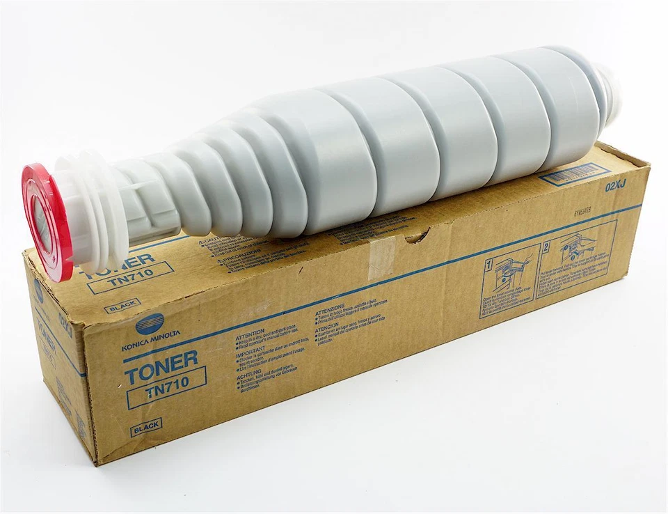 Genuine Konica Minolta TN710 Black Toner 55K Pages for BizHub 600,601,750,751 - Image 1 of 2
