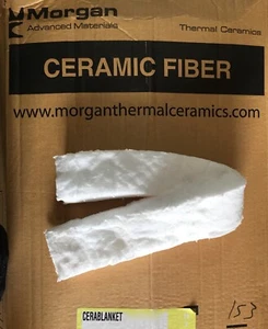 1" CeraBlanket STRIPS 2"W x 12"L Ceramic Fiber Blanket 8# Thermal Ceramics 2400F - Picture 1 of 7
