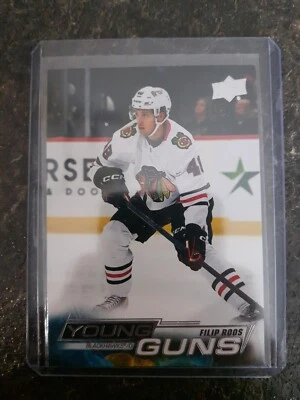 2022-23 Upper Deck Series 2 Young Guns Filip Roos YG RC Card# 469 - Image 1 of 2