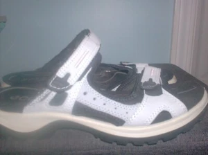 ECCO Women's Yucatan Sport Sandal - Air/Dusty BLUE Size 41 U.S. 7-7.5 - Picture 1 of 3