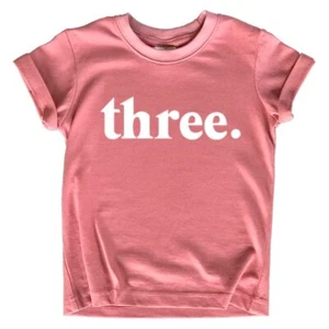 3rd Birthday Girl Outfit 3 Year Old Girls Shirt Three Shirts 3t Toddler Third... - Picture 1 of 6