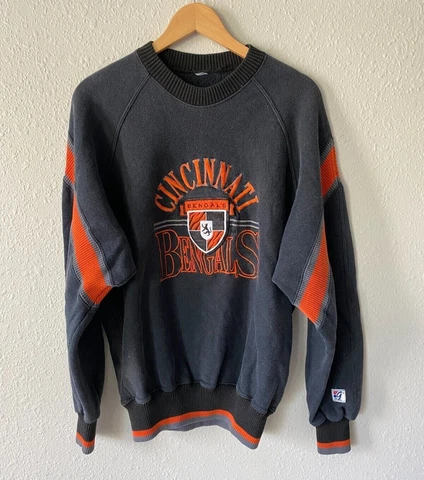 Vintage Cincinnati Bengals Crewneck Sweatshirt The Game Made USA No Tag Cover