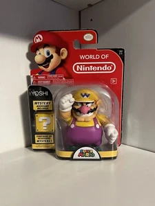 Super Mario Jakks World of Nintendo SELTENER WERKFEHLER WARIO 4"" FIGUR SCHNELLERVERSAND - Bild 1 von 7