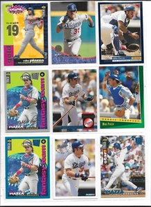 MIKE PIAZZA Lot of 9 Different w/ Parallels Inserts & Premiums See Photos Mint - Picture 1 of 2