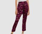$350 ATM Anthony Thomas Melillo Purple Camo-Print Silk Jogger Pants Size L