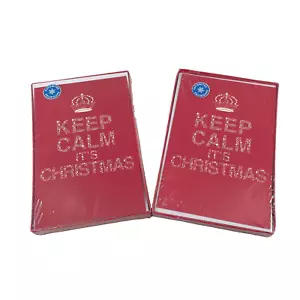Weihnachtskarten verpackt 20 Karten und Umschläge Keep Calm Its Christmas - Bild 1 von 5