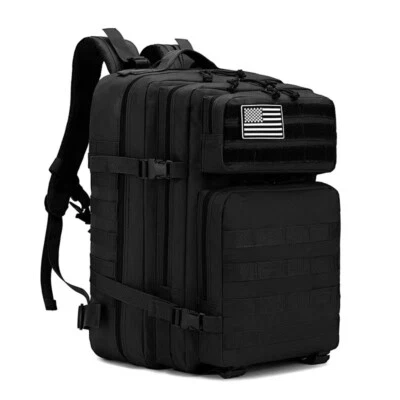 45L Military Tactical Backpack Large Army 3 Day Assault Pack Molle Bag Rucksack - Image 1 of 4