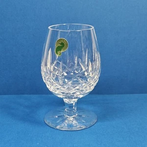 Waterford Crystal Lismore Small Brandy Glass 5 Oz Original Label Attached 4 1/2" - Picture 1 of 4