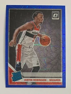 2019-20 Panini Donruss Optic Justin Robinson Wizards Blue Velocity Prizm radiocontrol #157 - Imagen 1 de 2