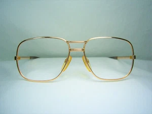 Rodenstock luxury eyeglasses square oval Aviator Gold filled men women NOS - Picture 1 of 8