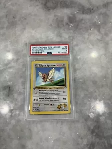 2000 Pokemon Gym Heroes Lt. Surge's Spearow 1st Edition PSA 9 - Picture 1 of 2