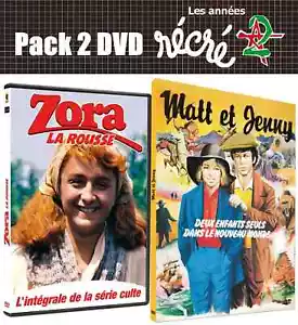 LOT DE 2 COFFRETS DVD 2 NEUF "ZORA LA ROUSSE / MATT ET JENNY" Serie Recré A2 - Picture 1 of 1