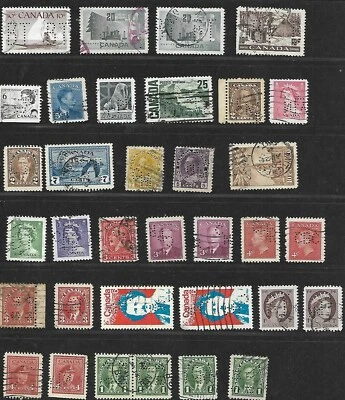 CANADA LOT / COLLECTION OF 34 STAMPS  - Image 1 of 2