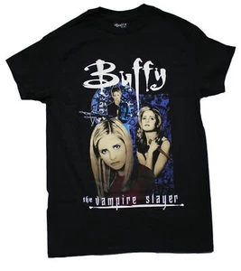 Buffy The Vampire Slayer New Adult T-Shirt - Charcter Collage Logo Image - Picture 1 of 1