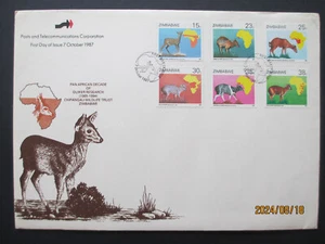 ZIMBABWE First Day Cover - Issued: 7 October 1987 ~ Duiker Research (Bulawayo) - Picture 1 of 2