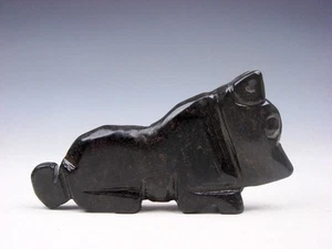 Antigua escultura tallada en piedra de jade de nefrita monstruo antiguo bestia #12312304 - Imagen 1 de 6