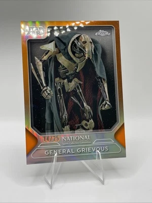 2025 Topps Chrome Star Wars National  NSCC Exclusive 14/25 General Grievous - Image 1 of 4