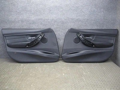 12-18 BMW F30 F31 SERIE 3 PUERTA DELANTERA INTERIOR MOLDURA PANEL CONJUNTO NEGRO OEM Foto 1 de 4