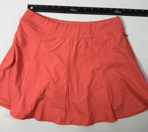 RLX Ralph Lauren Hot Pink Golf Tennis Skirt Size Medium Zip Pockets See Pics - Picture 1 of 9