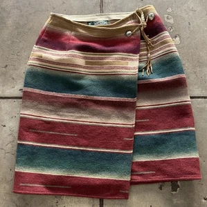 Vintage Ralph Lauren Polo Country Southwestern Serape indische Decke Rock Gr. 6 - Bild 1 von 6
