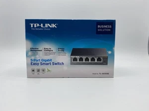 TP-Link 5-Port Gigabit Ethernet Easy Smart Switch Pro Ver. 2 - Black (TL-SG105E) - Picture 1 of 4