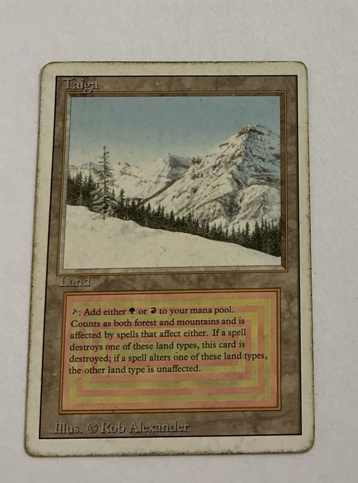 Taiga Revised Edition HP Heavily Played MTG Magic The Gathering -- S2G -- - Image 1 of 2