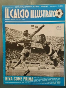 CALCIO ILLUSTRATO N 27° OTTOBRE 1971 RIVA FACCHETTI ROMA LAZIO CATANZARO - Imagen 1 de 3