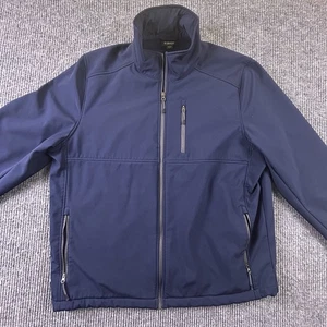 Outdoor Life Jacket Mens XXL Blue Full Zip Soft Shell Fleece Lined Coat - Picture 1 of 14