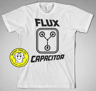 Camiseta Regreso al Futuro Condensador de Flujo Retro DeLorean Años 80 Doc Marty Película Camiseta Foto 1 de 2