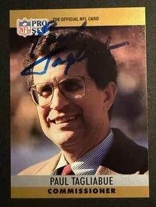 1990 Pro Set signed by Paul Tagliabue #2 Autograph - Bild 1 von 2